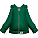 Green Zip Hoodie