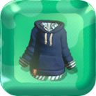 Shirt with Blue Hoodie