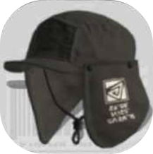 Ink-Black Flap Cap