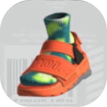 Orange Dadfoot Sandals